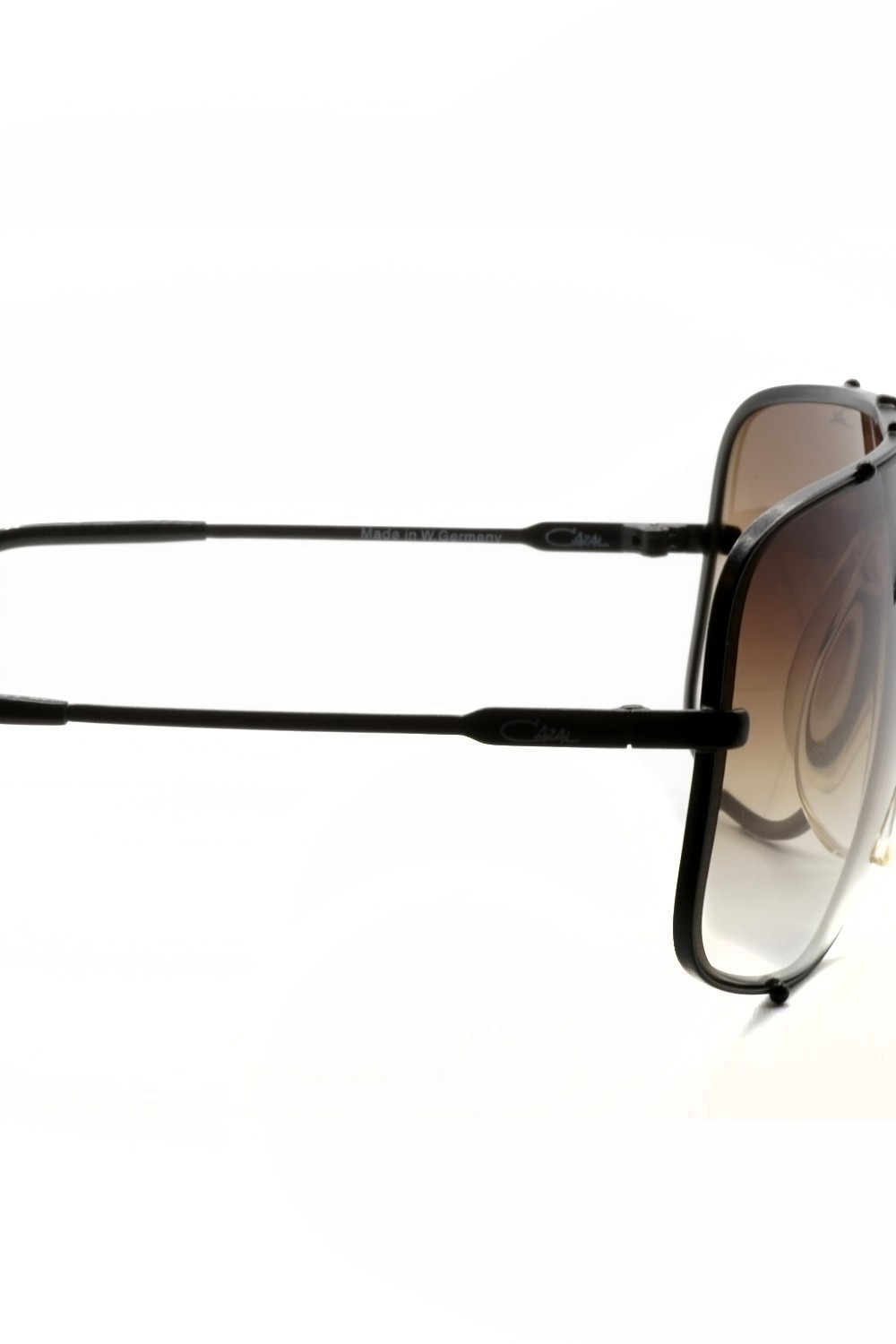 Cazal vintage - Occhiali da sole vintage in metallo squadrati da uomo nero -