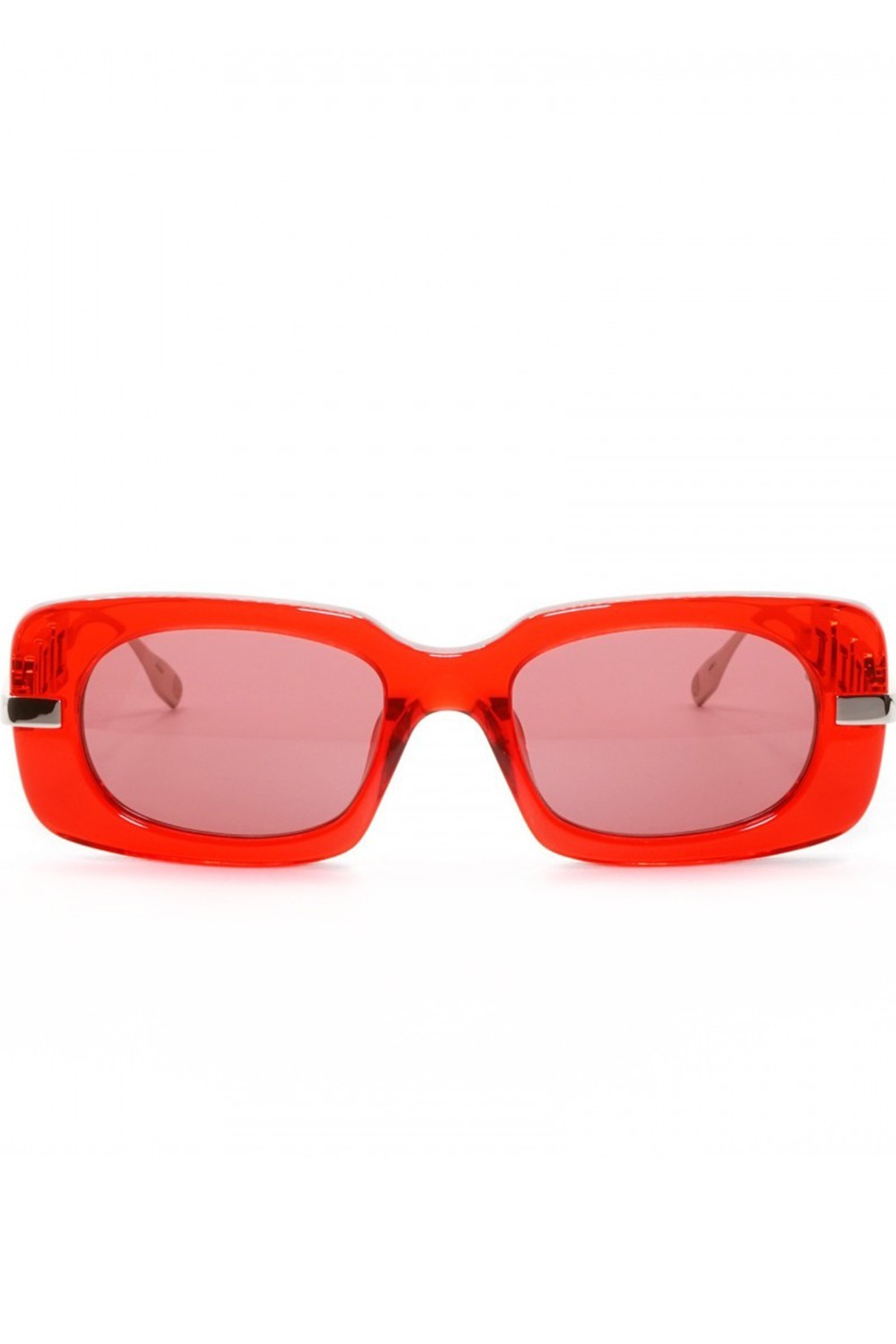 Ambush - Occhiali da sole in celluloide rettangolari unisex rosso - BERI004 2528