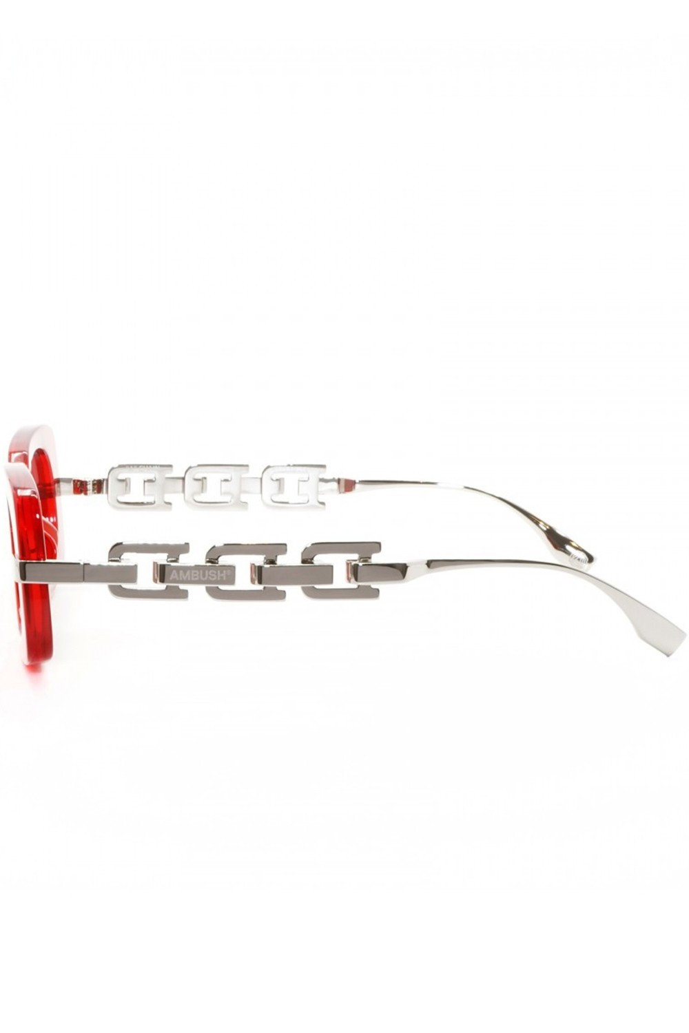 Ambush - Occhiali da sole in celluloide rettangolari unisex rosso - BERI004 2528