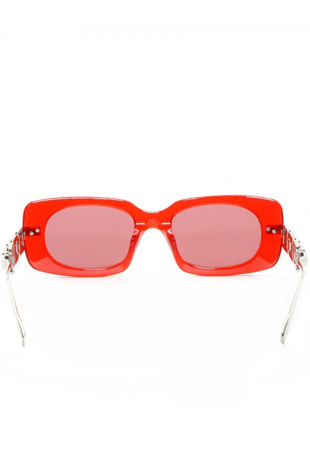 Ambush - Occhiali da sole in celluloide rettangolari unisex rosso - BERI004 2528