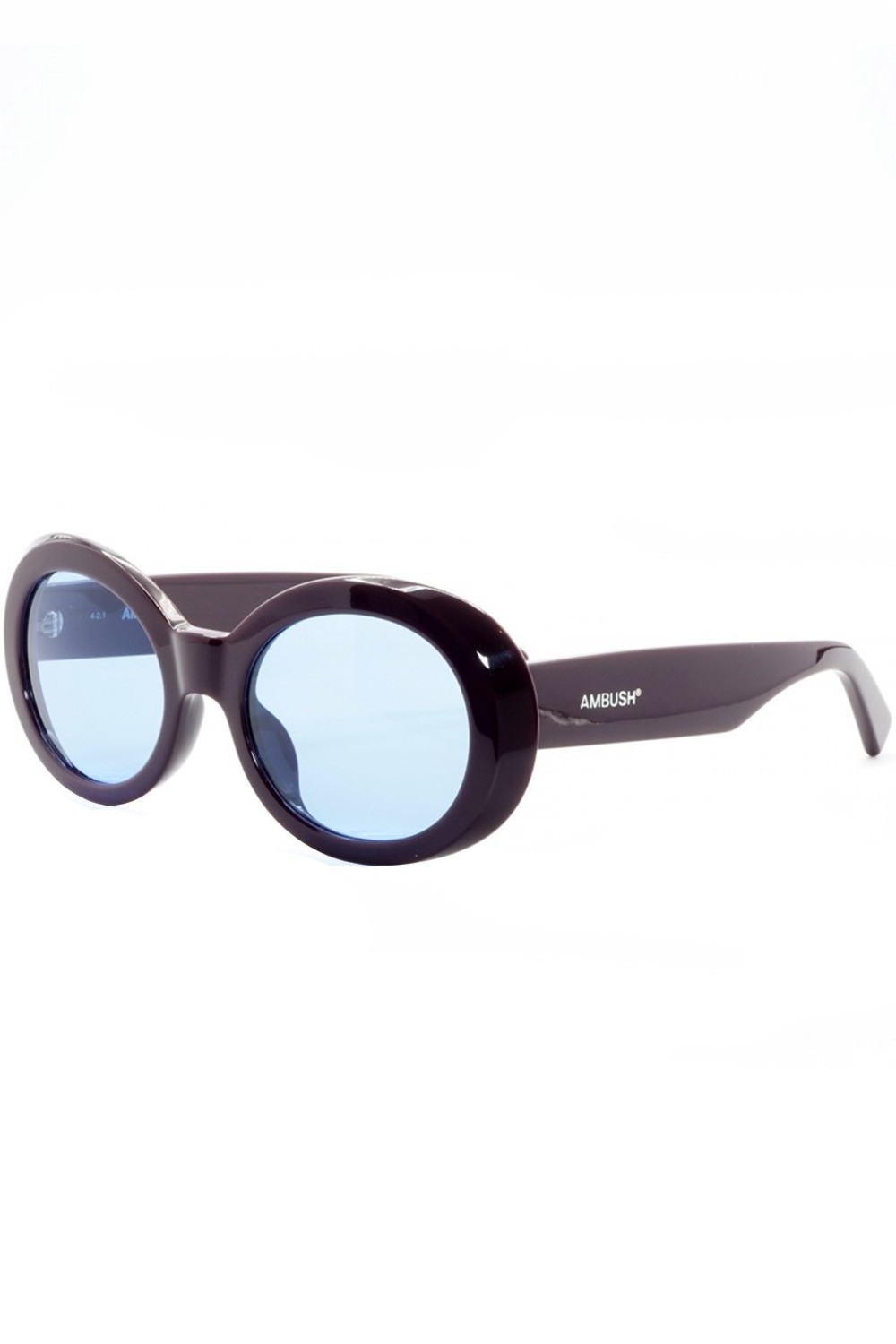 Ambush - Occhiali da sole in celluloide ovali unisex viola  - BERI001 3745