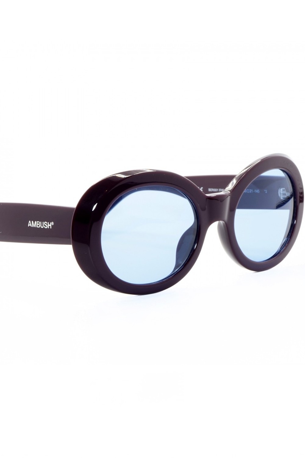 Ambush - Occhiali da sole in celluloide ovali unisex viola  - BERI001 3745