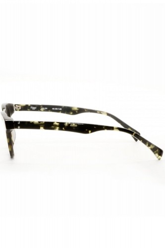 AM Eyewear - Occhiali da vista in celluloide squadrati unisex tartarugato oliva