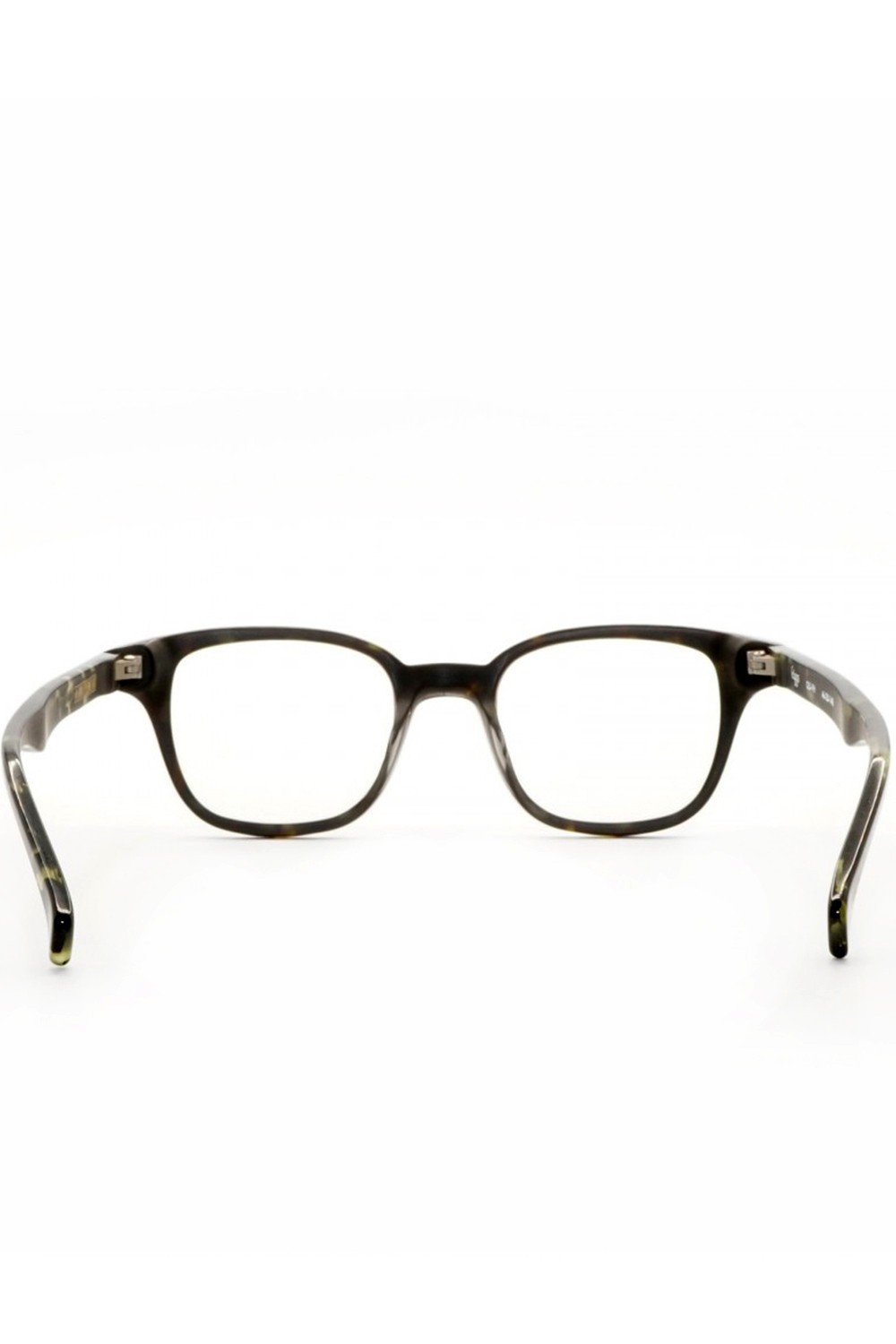 AM Eyewear - Occhiali da vista in celluloide squadrati unisex tartarugato oliva