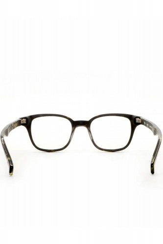AM Eyewear - Occhiali da vista in celluloide squadrati unisex tartarugato oliva