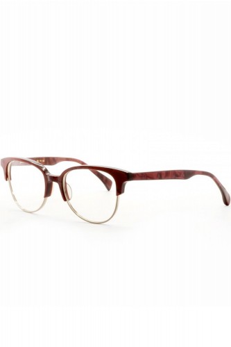 AM Eyewear - Occhiali da vista combinati cat eye per donna viola , bordeaux -