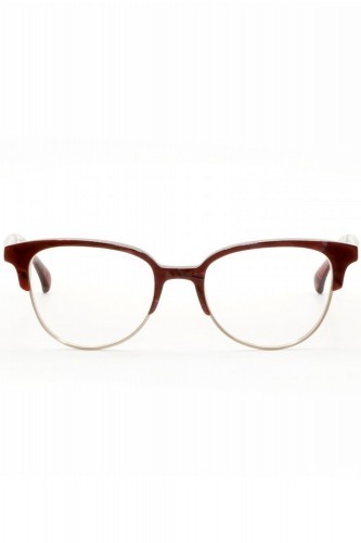 AM Eyewear - Occhiali da vista combinati cat eye per donna viola , bordeaux - 2