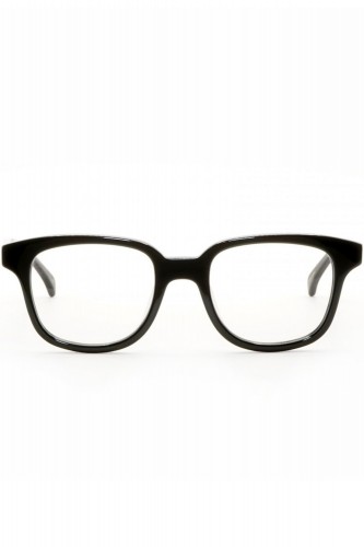AM Eyewear - Occhiali da vista in celluloide squadrati unisex nero, marrone -