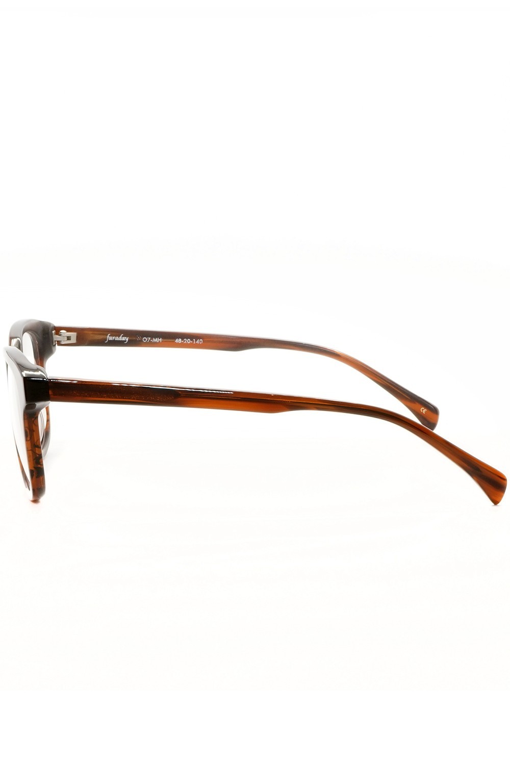 AM Eyewear - Occhiali da vista in celluloide squadrati unisex nero, marrone -