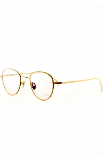 AM Eyewear - Occhiali da vista in metallo tondi unisex oro - SEIDLER 021-GL