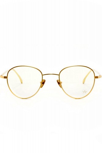 AM Eyewear - Occhiali da vista in metallo tondi unisex oro - SEIDLER 021-GL