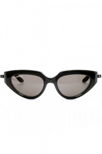 Balenciaga - Occhiali da sole in celluloide cat eye per donna nero - BB0159S 001 2