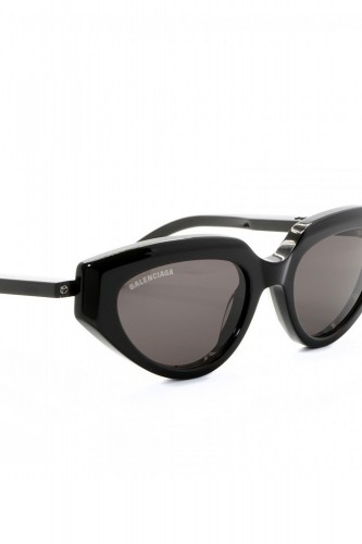 Balenciaga - Occhiali da sole in celluloide cat eye per donna nero - BB0159S 001