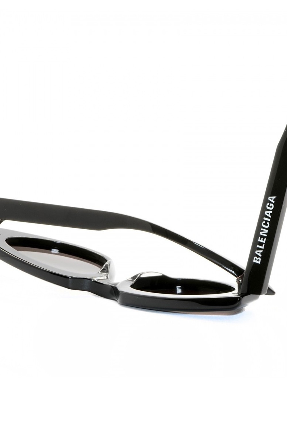 Balenciaga - Occhiali da sole in celluloide cat eye per donna nero - BB0159S 001