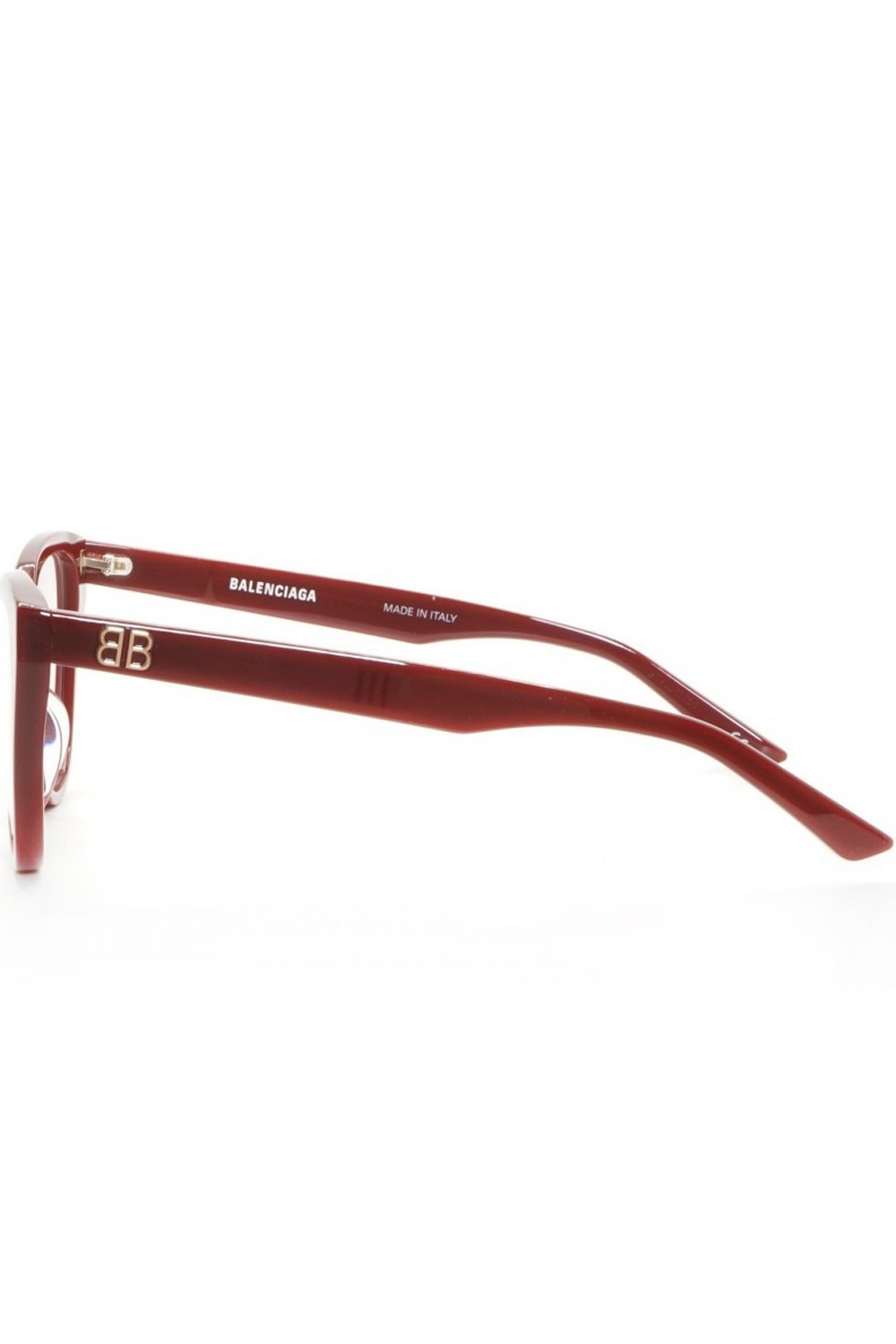 Balenciaga - Occhiali da vista in celluloide cat eye per donna bordeaux -