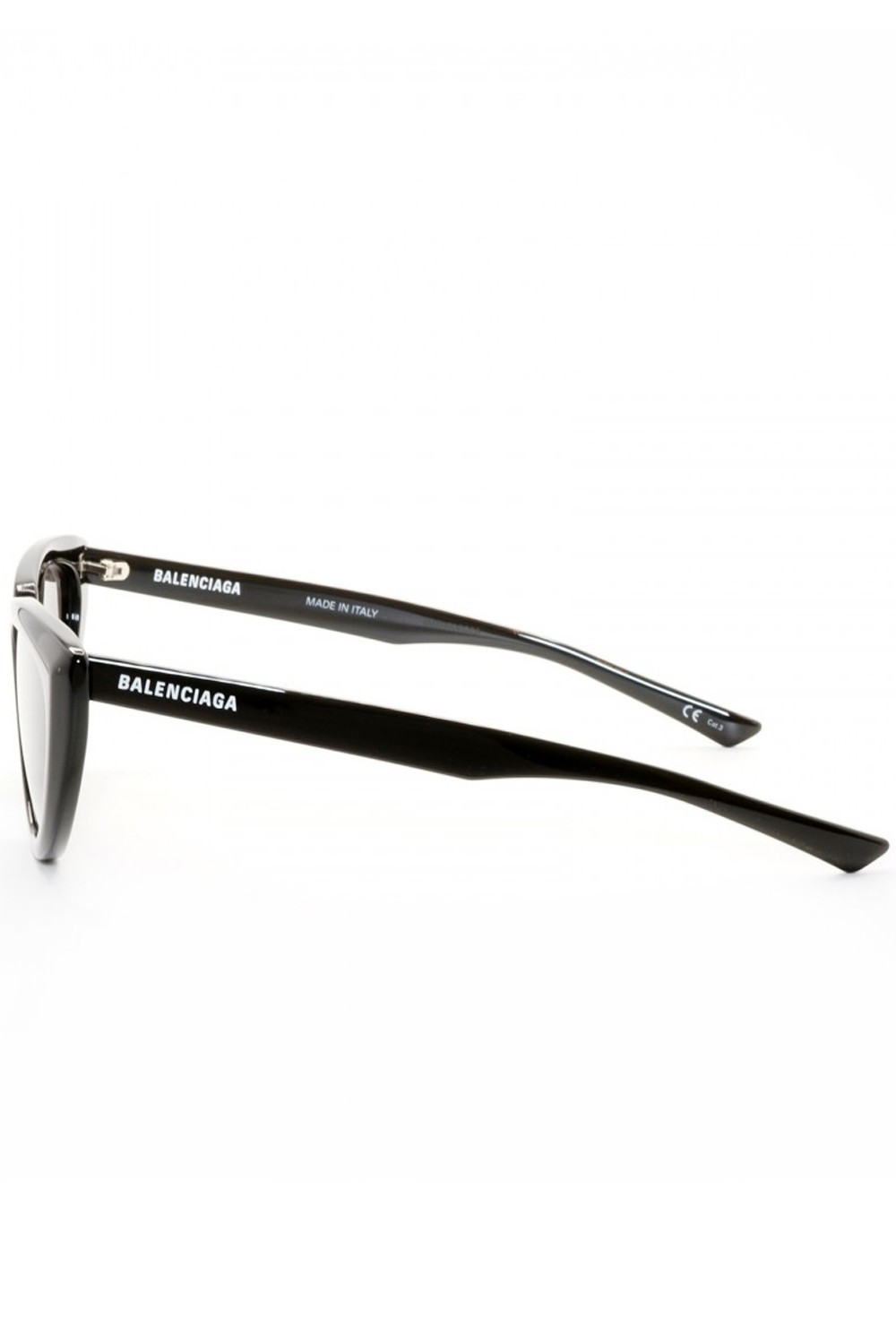 Balenciaga - Occhiali da sole in celluloide cat eye per donna nero - BB0182S 001