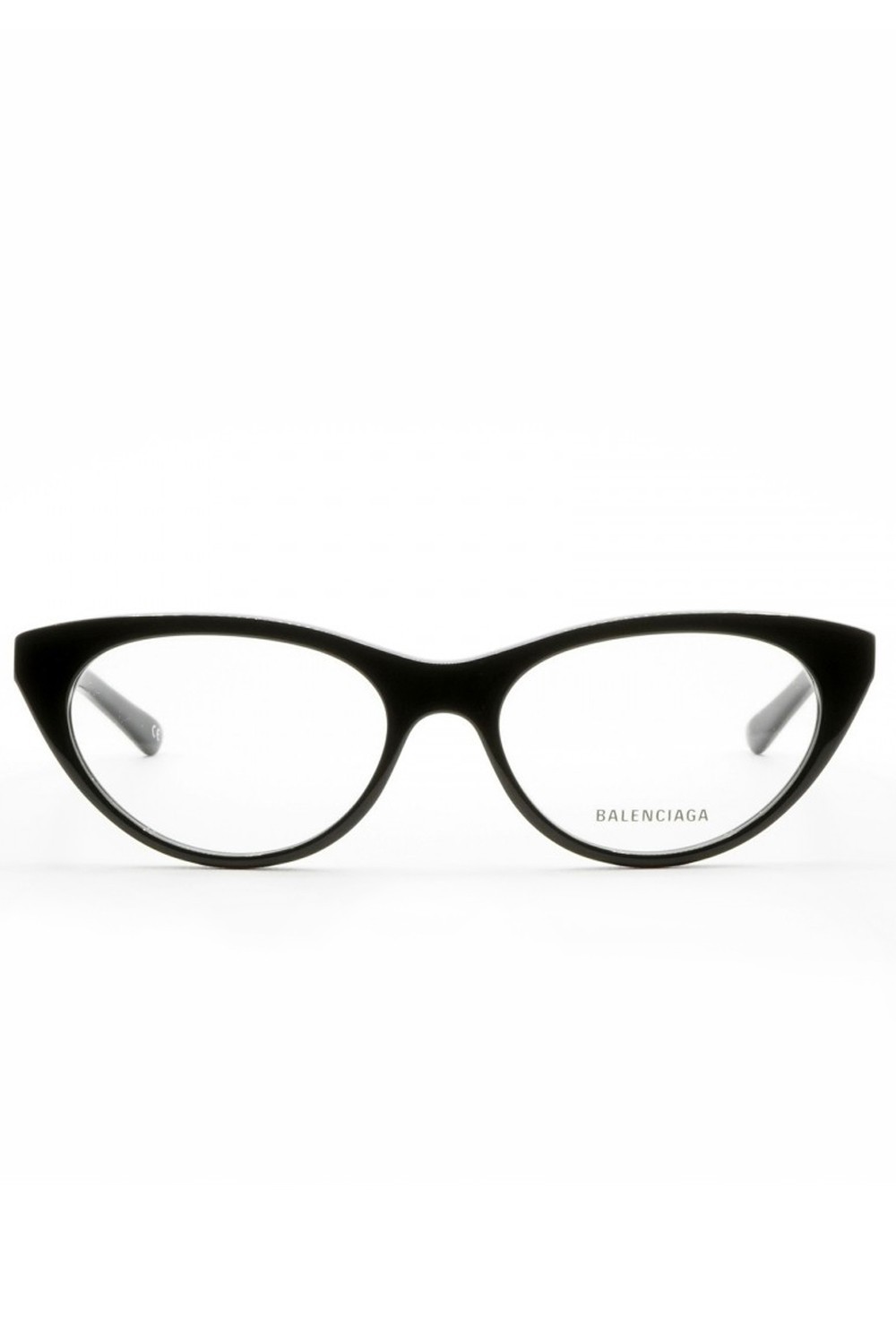 Balenciaga - Occhiali da vista in celluloide cat eye per donna nero