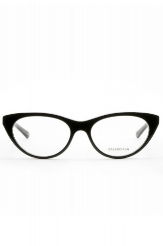 Balenciaga - Occhiali da vista in celluloide cat eye per donna nero