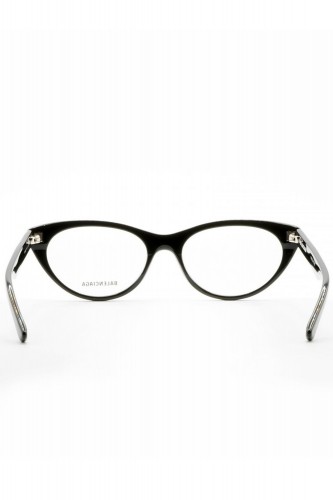 Balenciaga - Occhiali da vista in celluloide cat eye per donna nero