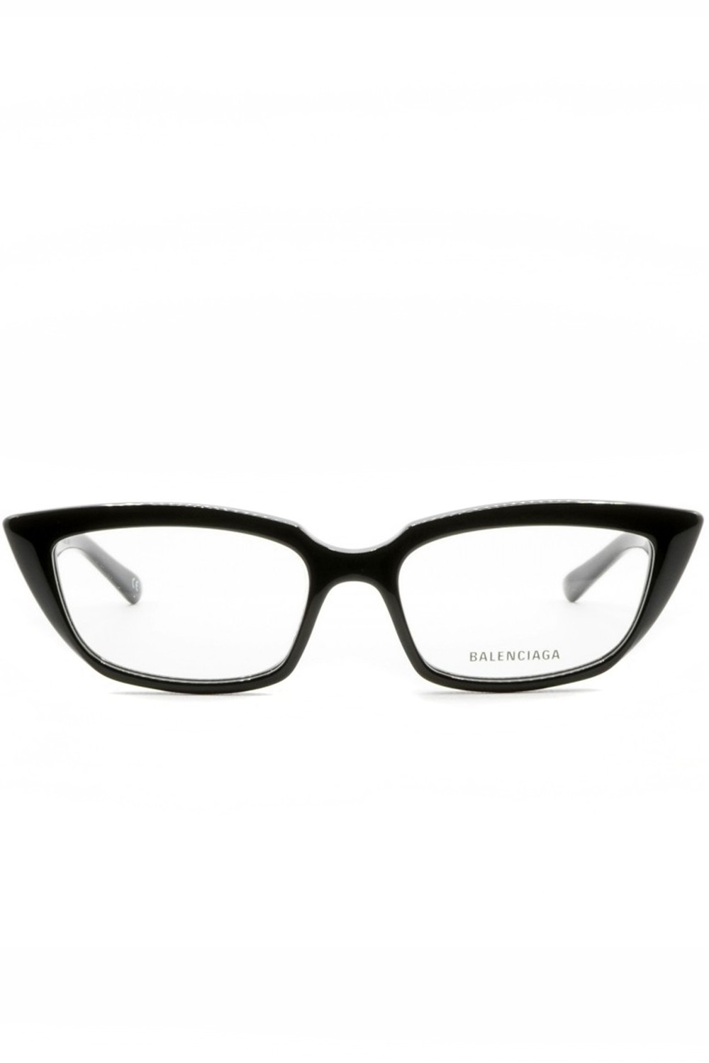 Balenciaga - Occhiali da vista in celluloide cat eye per donna nero