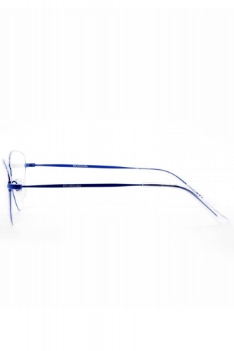 Balenciaga - Occhiali da vista in metallo cat eye per donna blu - BB0015B 004