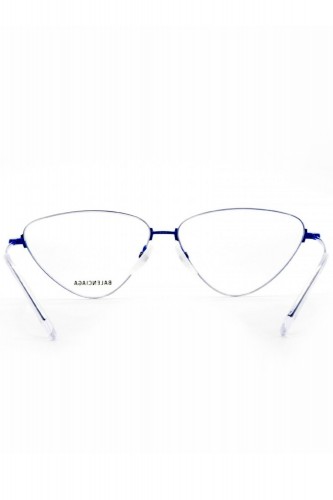 Balenciaga - Occhiali da vista in metallo cat eye per donna blu - BB0015B 004