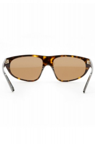 Balenciaga - Occhiali da sole aviator in celluloide per uomo nero, tartarugato