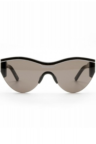 Balenciaga - Occhiali da sole a mascherina in celluloide unisex rosso, nero -