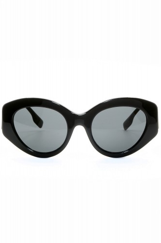 Burberry - Occhiali da sole in celluloide cat eye per donna nero - B4361 3001/87 2