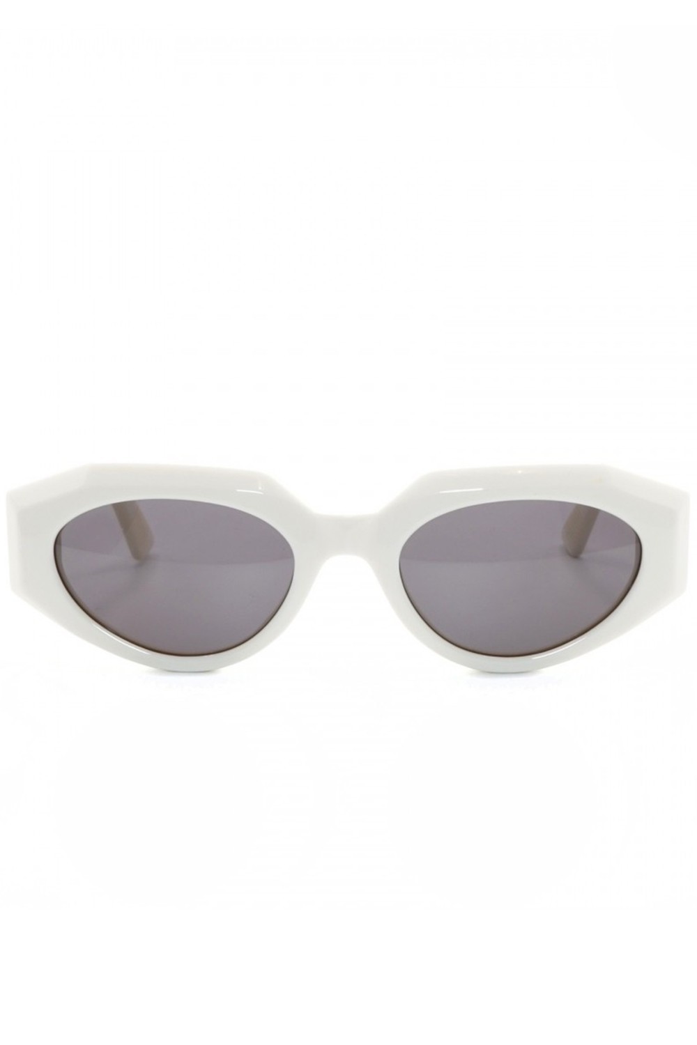 Bottega Veneta - Occhiali da sole in celluloide rettangolari unisex bianco -