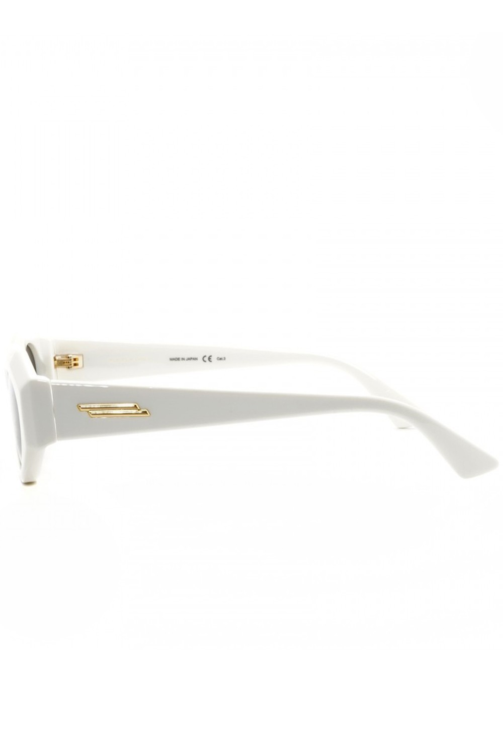 Bottega Veneta - Occhiali da sole in celluloide rettangolari unisex bianco -