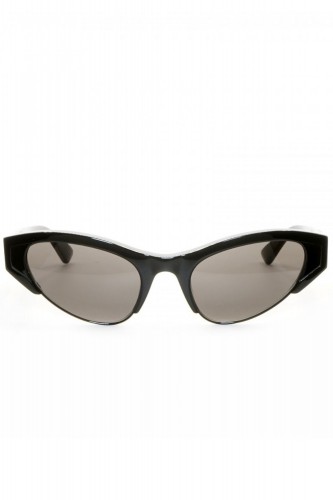 Bottega Veneta - Occhiali da sole in celluloide cat eye per donna nero -