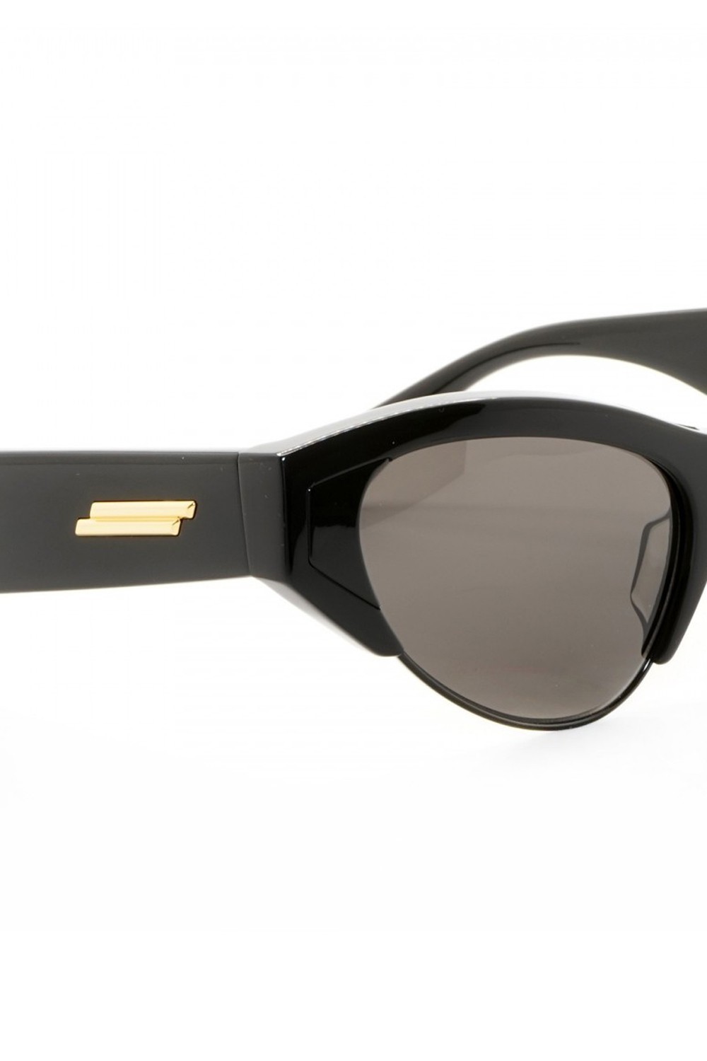 Bottega Veneta - Occhiali da sole in celluloide cat eye per donna nero -