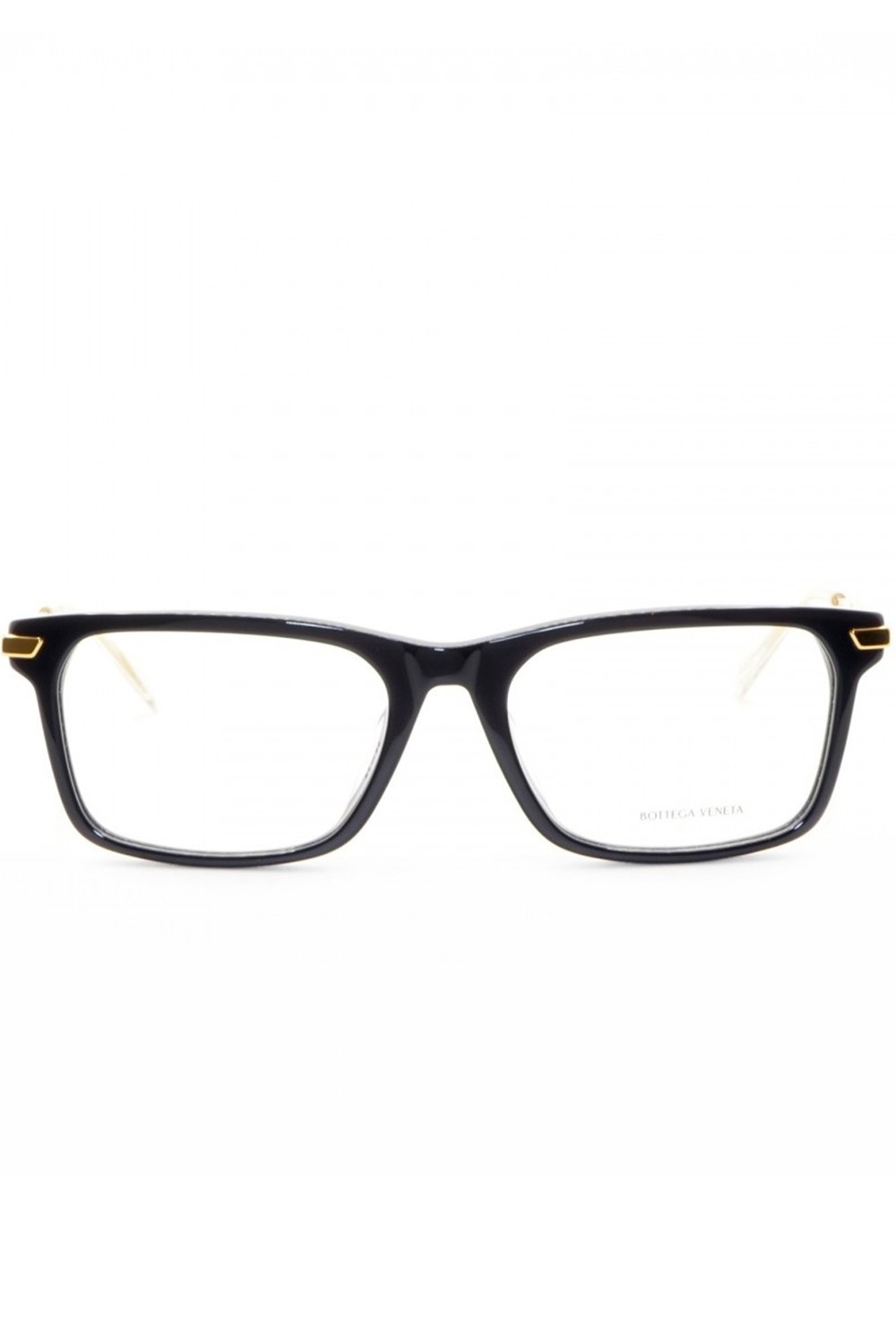 Bottega Veneta - Occhiali da vista in celluloide rettangolare per uomo blu -