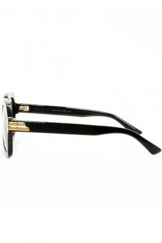 Bottega Veneta - Occhiali da sole in celluloide squadrati unisex nero - BV1123S