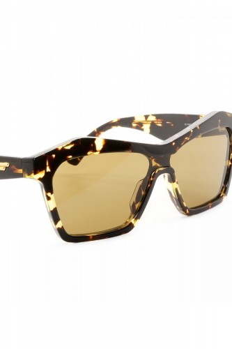 Bottega Veneta - Occhiali da sole in celluloide squadrati per donna tartarugato