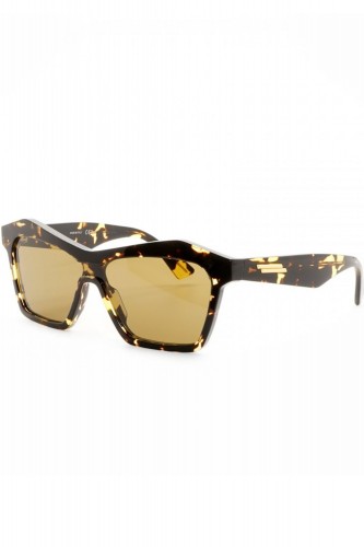 Bottega Veneta - Occhiali da sole in celluloide squadrati per donna tartarugato