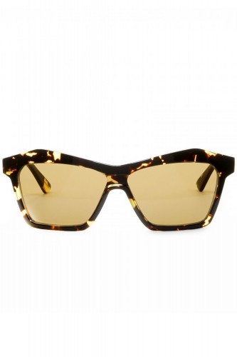 Bottega Veneta - Occhiali da sole in celluloide squadrati per donna tartarugato