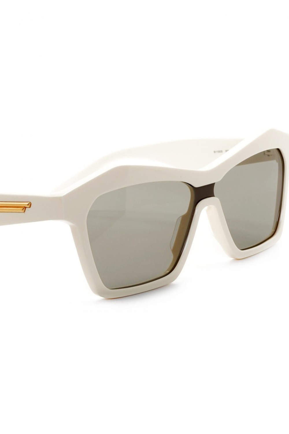 Bottega Veneta - Occhiali da sole in celluloide squadrati per donna avorio -