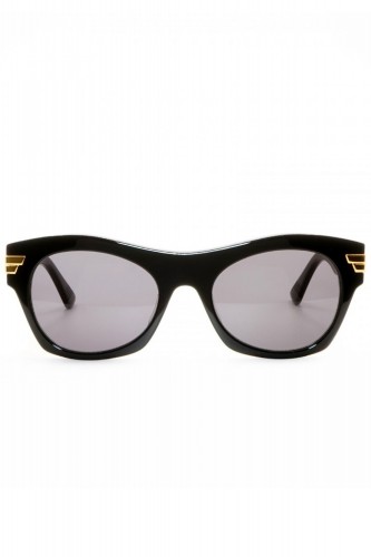 Bottega Veneta - Occhiali da sole in celluloide cat eye per donna nero - 2