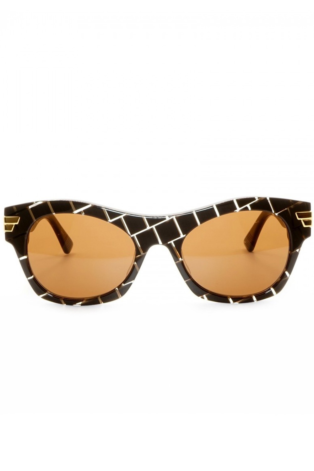 Bottega Veneta - Occhiali da sole in celluloide cat eye per donna marrone -