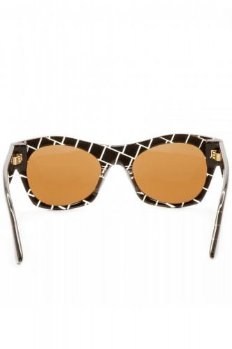 Bottega Veneta - Occhiali da sole in celluloide cat eye per donna marrone -