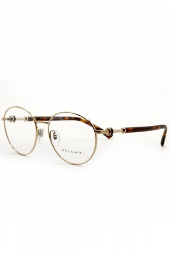 Bulgari - Occhiali da vista in metallo tondi per donna oro - 2207 278