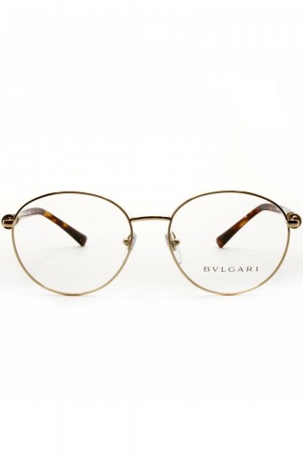 Bulgari - Occhiali da vista in metallo tondi per donna oro - 2207 278 2
