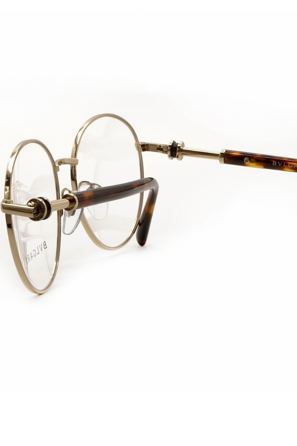 Bulgari - Occhiali da vista in metallo tondi per donna oro - 2207 278