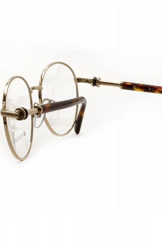 Bulgari - Occhiali da vista in metallo tondi per donna oro - 2207 278