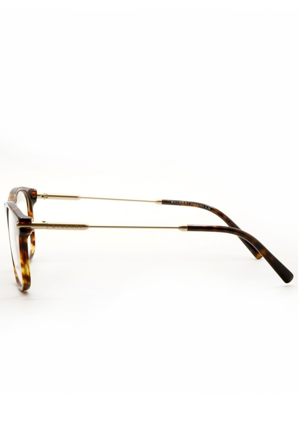 Bulgari - Occhiali da vista in celluloide rettangolari per uomo tartarugato -