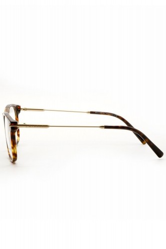 Bulgari - Occhiali da vista in celluloide rettangolari per uomo tartarugato -