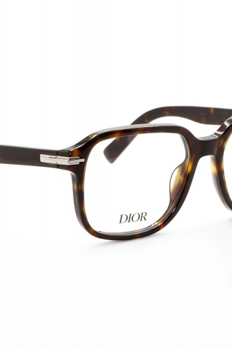 Christian Dior - Occhiali da vista in celluloide sqaudarti unisex tartarugato -