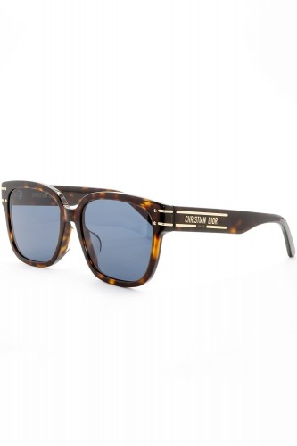 Christian Dior - Occhiali da sole in celluloide squadrati per donna tartarugato